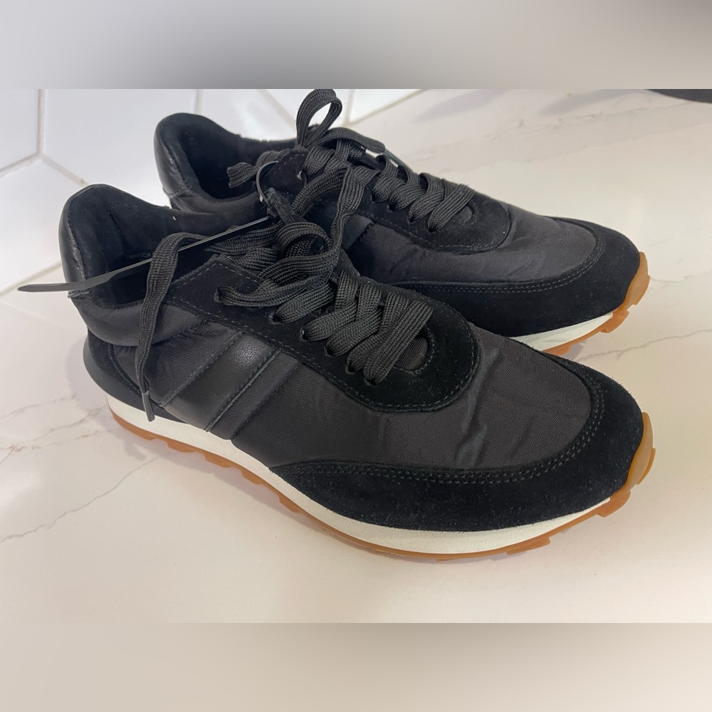 NEW!  J/Slides Black  tennis shoes-Size 7